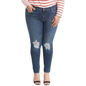 Levi's 711 Distressed Skinny Jeans Size 20W
